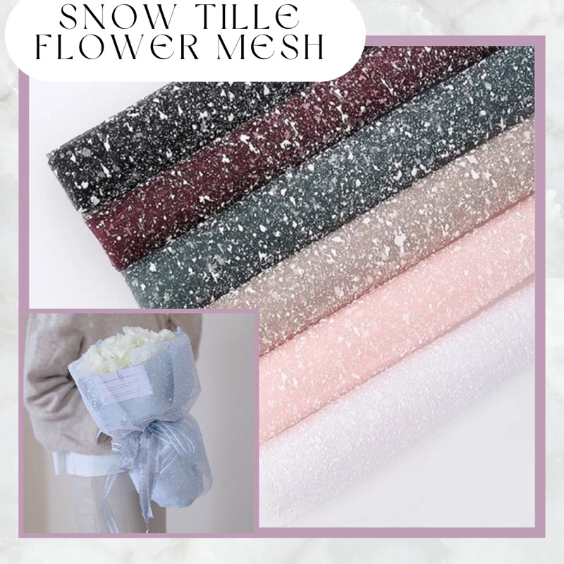 

Jaring Salju / Snow Tile Mesh Wrapping / Kain Pembungkus / Kain Buket / Flower Wrapping