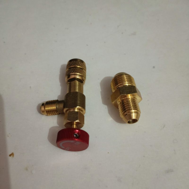 Kran Adapter Nepel isi Freon R410 R32
