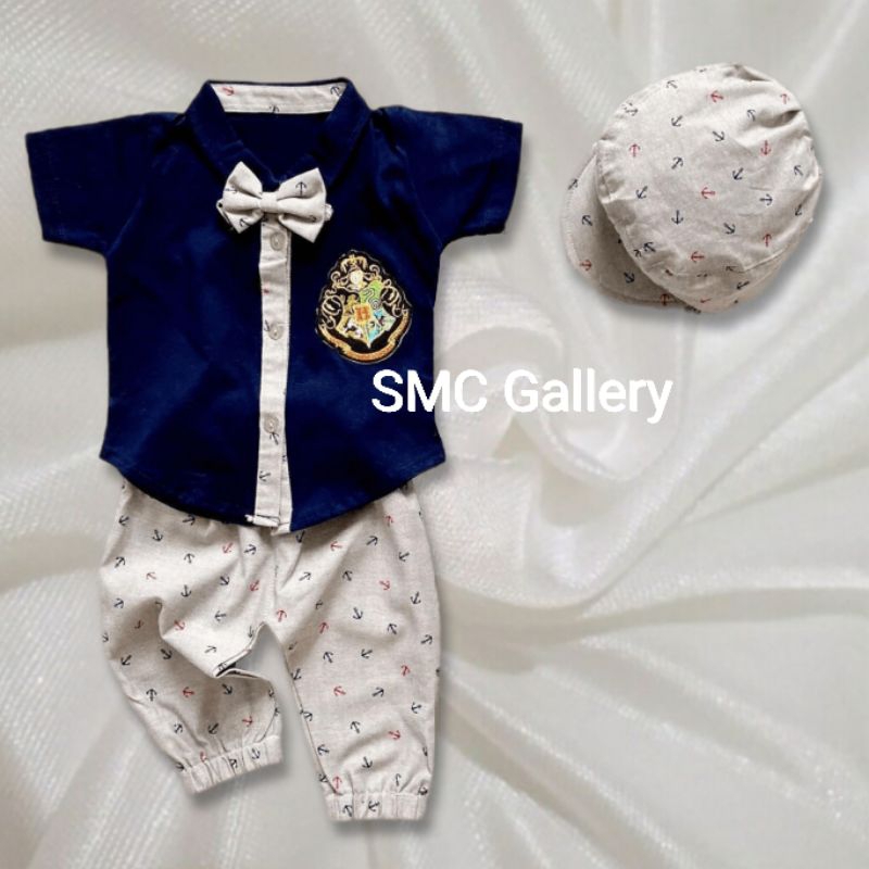 Baju Anak Laki 0-6 BLN Setelan Baju Bayi Cowok Jumper EHSAN RAFEE