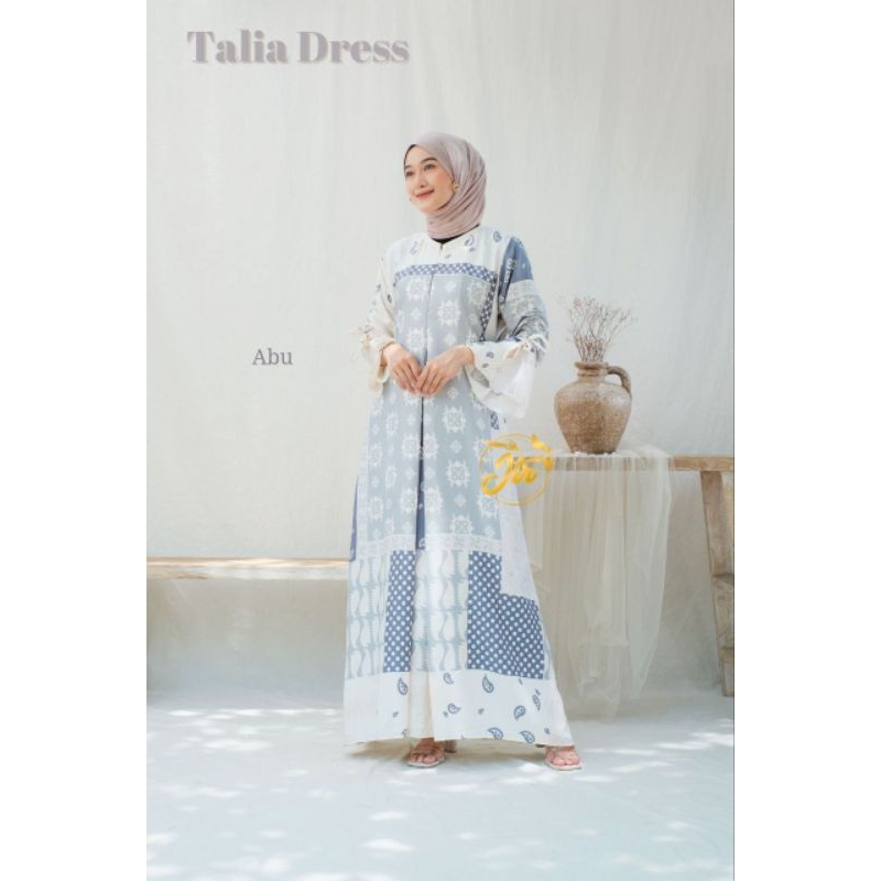 NOUNES ELIYA SERIES gamis pesta raya lebaran syari Diorsilk Maxmara lux dress cantik busui