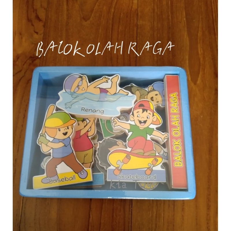 Ape TK Paud Mainan Edukasi Balok Olah Raga