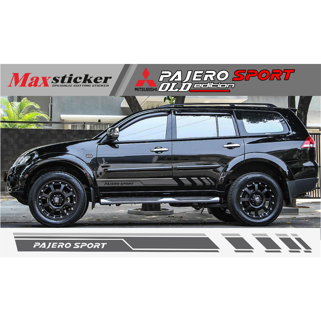 STICKER MOBIL PAJERO SPORT LAMA STICKER AKSESORIS PAJERO