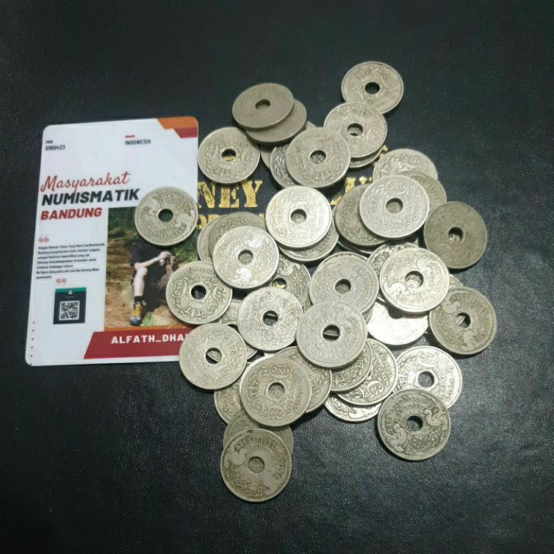 Koin 5 Sen Bolong (5 Cent Nederlandsch indie)