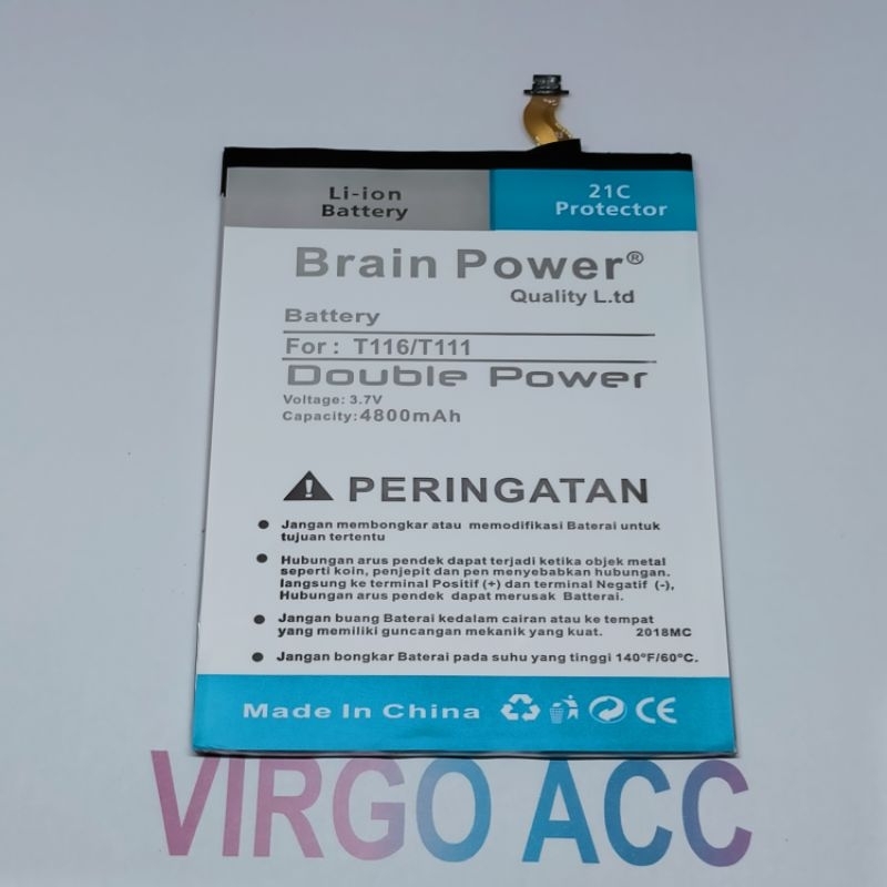 Baterai Batre Battery Samsung Tab 3V T111 / T116 / T110 Double Power Battery Hp