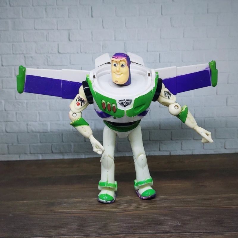 Preloved Buzz Lightyear no brand Happy Meal figure Toy Story mainan mcd