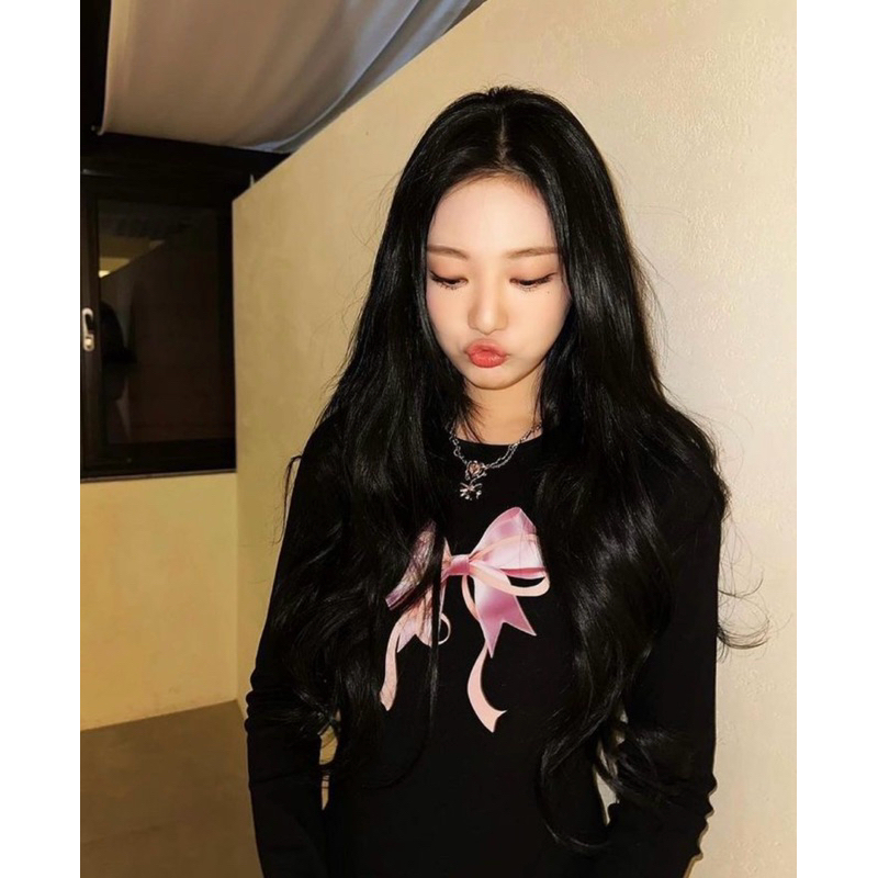 [READY STOCK] RONRON - Double Ribbon Long Sleeve