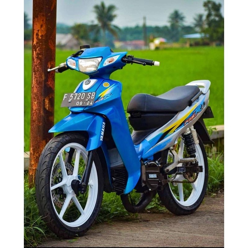 Striping lis sticker standar ORI yamaha Fiz R biru silver limited edition stiker fizr biru muda silv