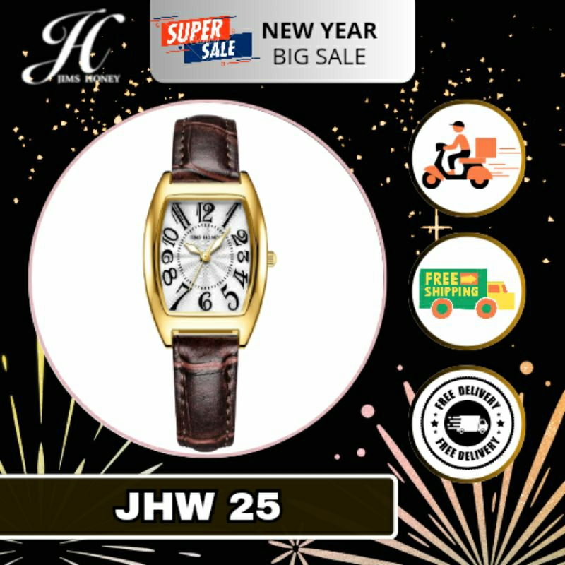

JIMS HONEY JAM TANGAN JHW 25 BARU KLASIK ELEGAN GRATIS BOX