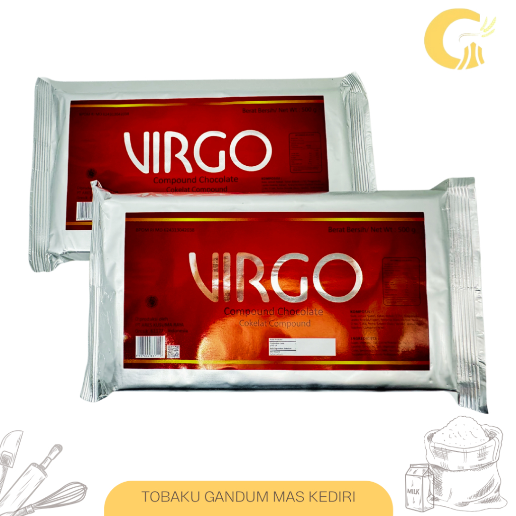 

Virgo Dark Coklat Batang Coklat Compound 250gr 500gr 1kg