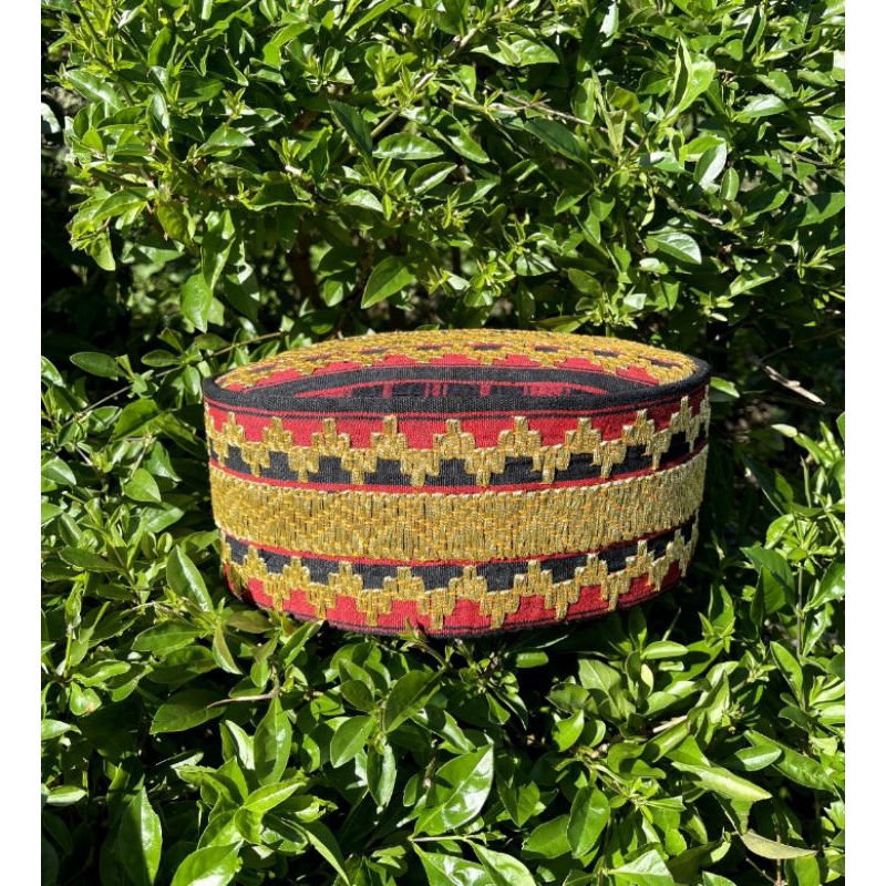 KOPIAH/PECI/SONGKOK LAKI-LAKI MOTIF TAPIS LAMPUNG ASLI TENUN