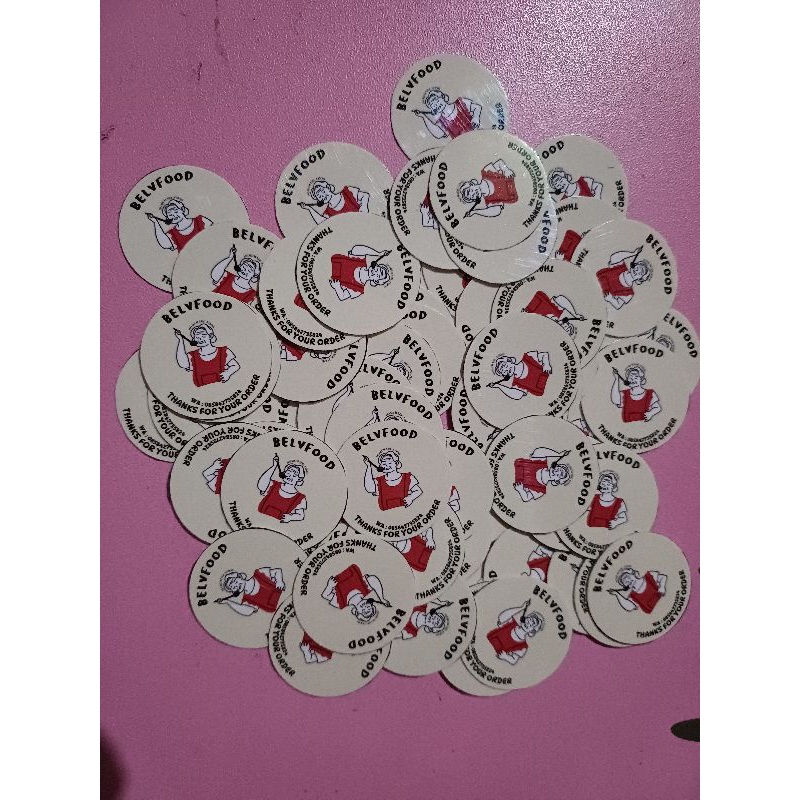 

Stiker label makanan custom