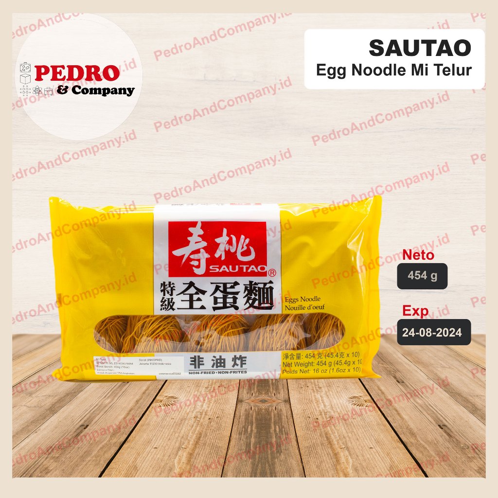 

Sau tao mi telur egg noodle 454 gram mie kering non fried sautao