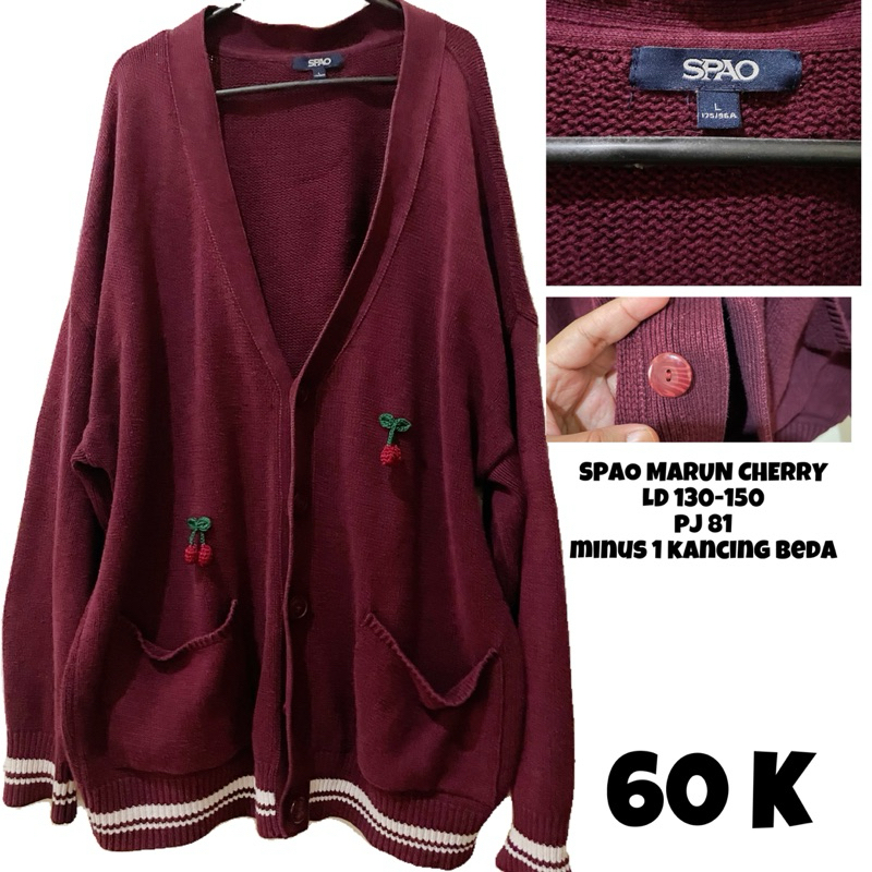 SPAO CARDIGAN CHERRY