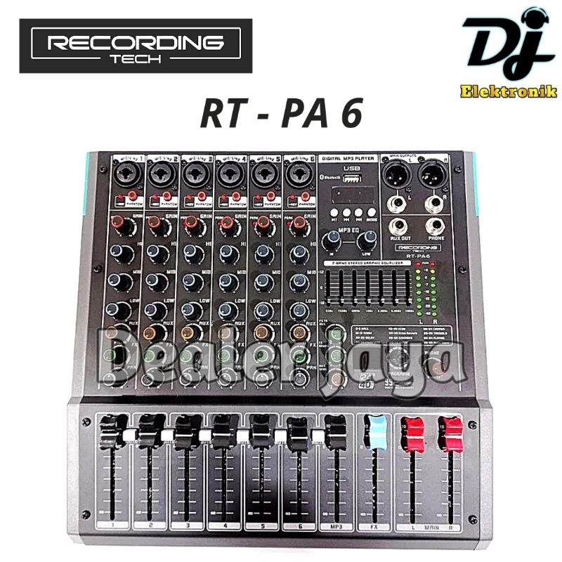 RECORDING TECH ● RT PA 6 / RT PA6 - Mixer Analog 6 channel RT