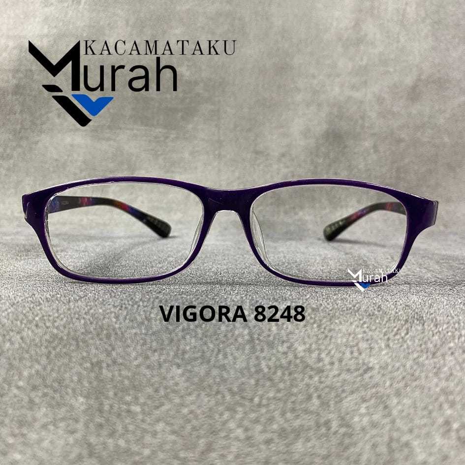 KACAMATA KOTAK UNGU VIGORA 8248 PLASTIK PRIA WANITA