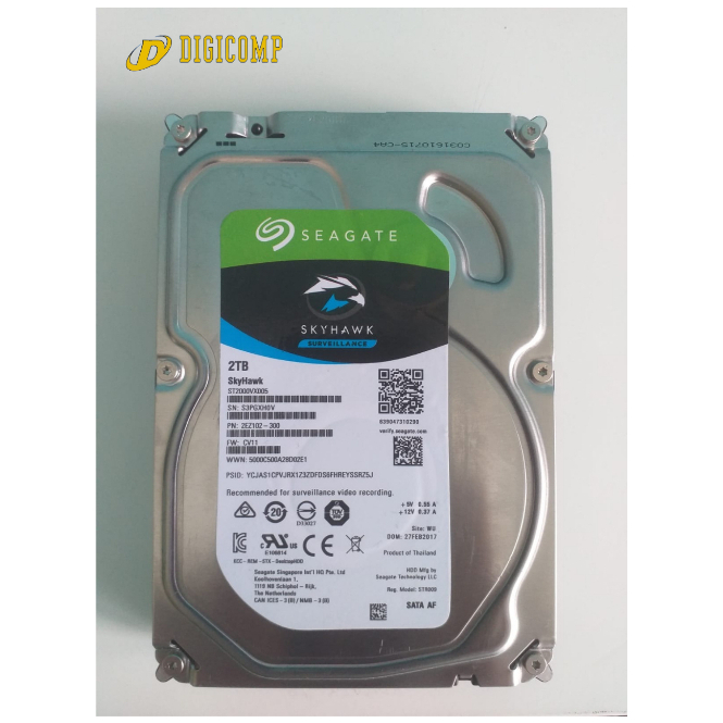 Seagate Skyhawk HDD SATA Internal 2 TB