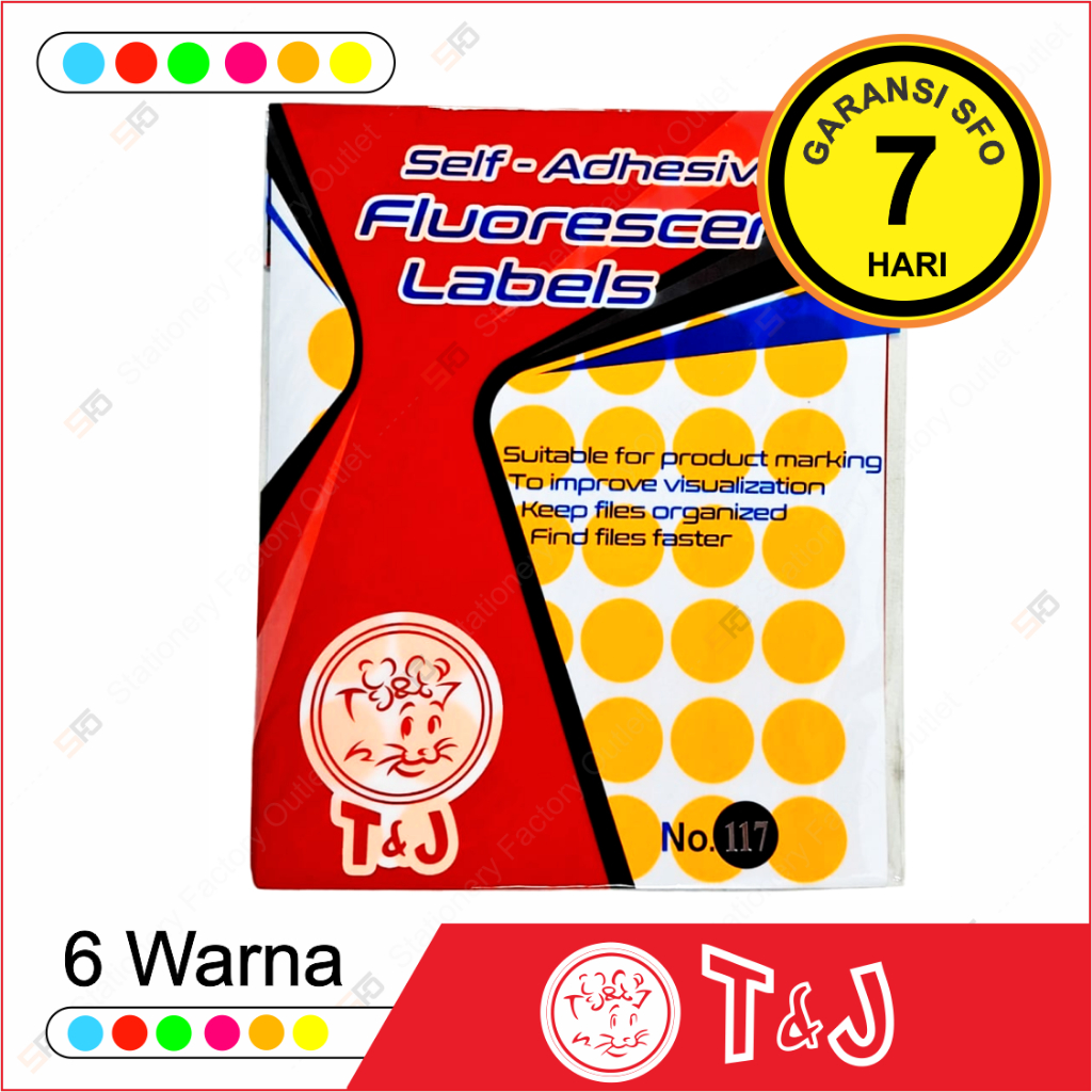 

Label Warna Fluorescent T&J - 117