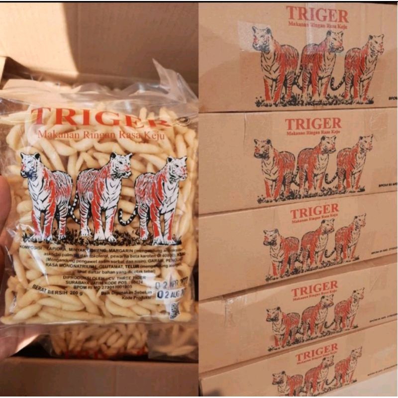 

SNACK BIDARAN KEJU TRIGER 200 GR GURIH exp aman