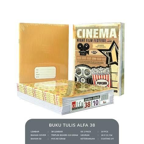 

Buku tulis NEWSTAR ALFA 38 pack
