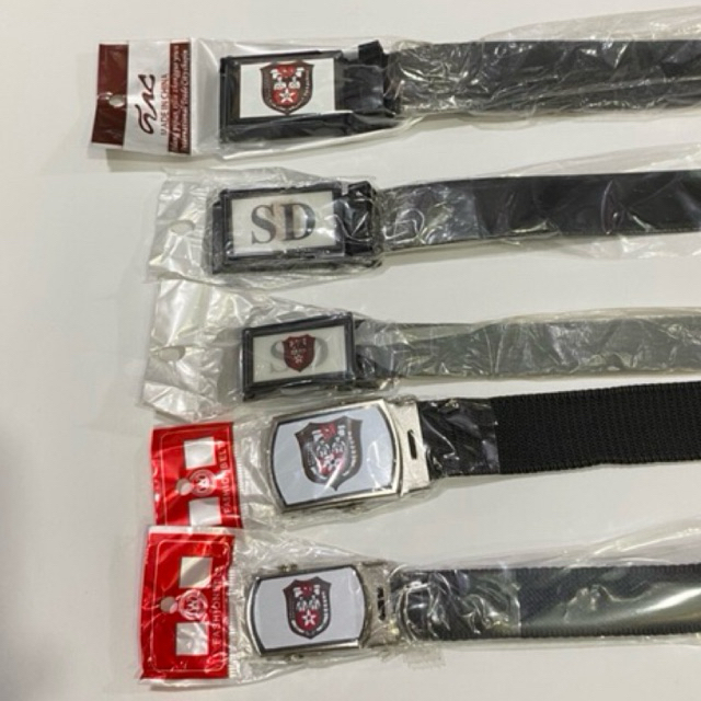 

Sabuk/Ikat Pinggang SD Nilon dan Kalep