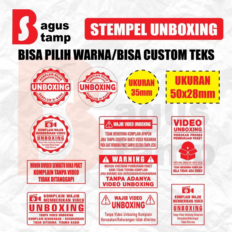 

Stempel Unboxing Video Olshop