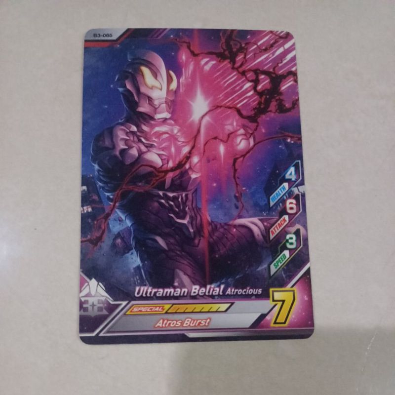 Kartu Ultraman Fusion Fight ( Ultraman Belial Atrocious )
