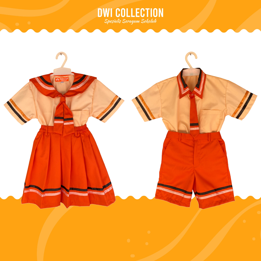 SERAGAM POLOS MODEL KOREA ANAK SEKOLAH PAUD / TK (FREE LOGO CUSTOM)