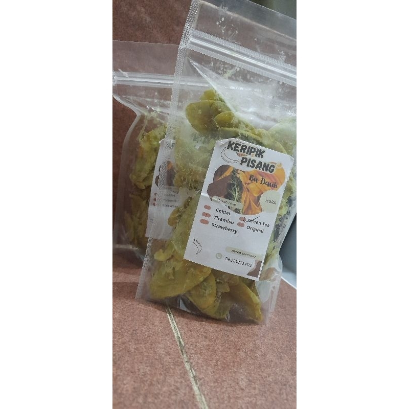 

Kripik Pisang Rasa" Green tea"/cemilan kripik Pisang/Snack Kripik