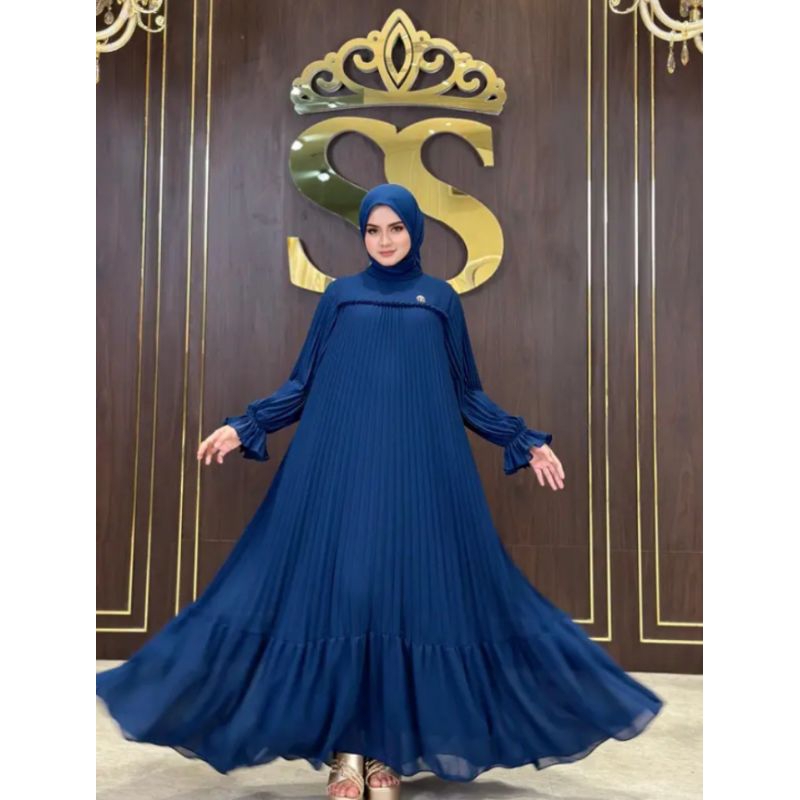 Gamis Plisket Rimpel by. Shella Saukia