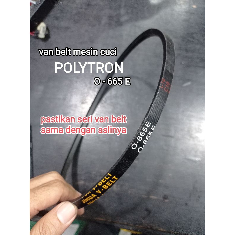 van belt v belt pan belt mesin cuci polytron O 665 E