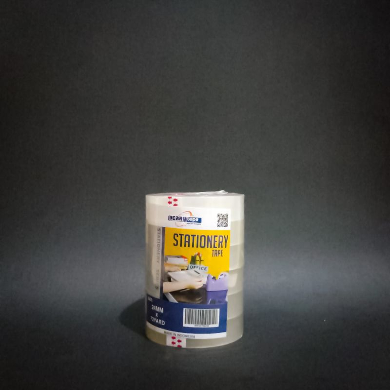 

Lakban / Solasi Bening Transparan 1 Inch / 1 Inch / 24MM Merk Berry