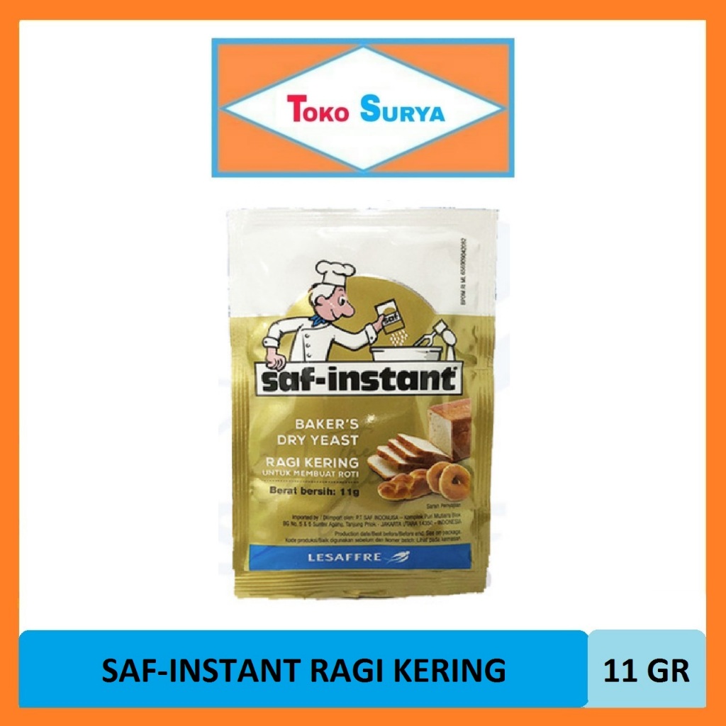 

Ragi Kering Saf-Instant Baker's Dry Yeast 11 Gr