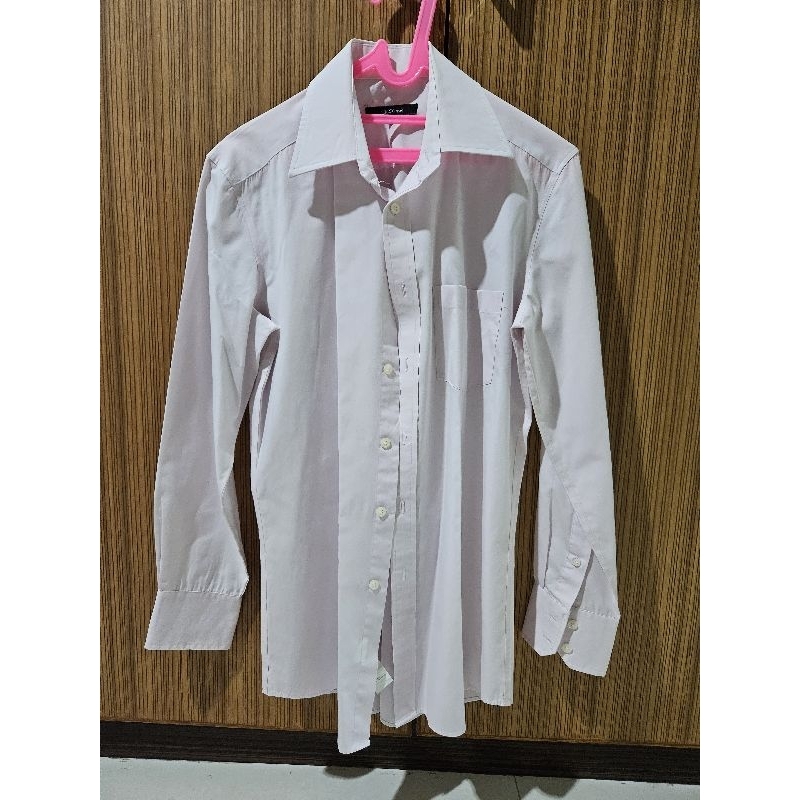 PRELOVED G2000 MEN'S SOFT PINK SHIRT SIZE15 / KEMEJA PRIA POLOS PINK MUDA BAJU KERJA