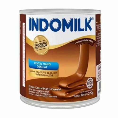 

INDOMILK KRIMER KENTAL MANIS COKELAT KALENG 370 GRAM