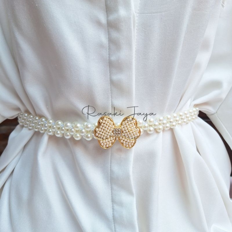 bel mutiara sabuk mutiara elastis