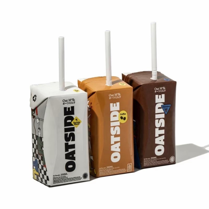 

Oatside Mini 200 mL Straw Barisata/ Chocolate/ Coffee 1 dus isi 24 pcs Susu