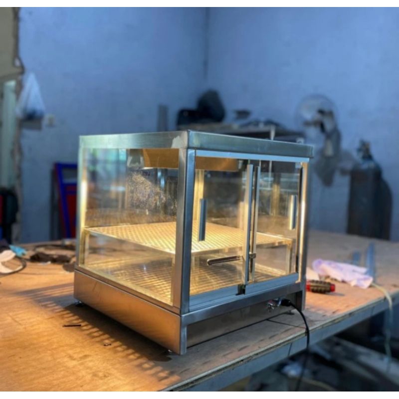 warmer food display mini uk 50×50×60cm/etalase chicken/pemanas chicken