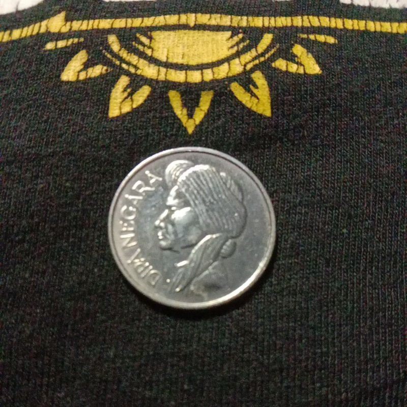 50 sen diponegoro tahun 1957 (Asli kinclong semi lustre)