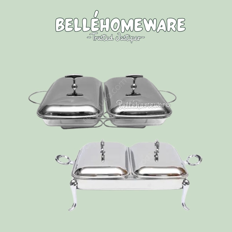 PRASMANAN INFORMA DOUBLE TWINS FOOD WARMER CASSEROLE WARMER SET PRASMANAN LEBARAN
