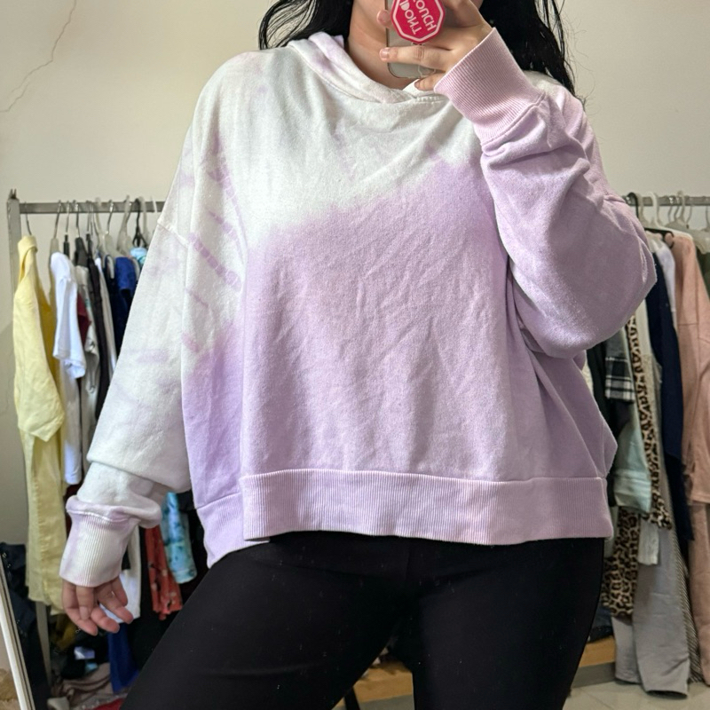 Sonoma Purple Tie-Dye Hoodie (tag cut)