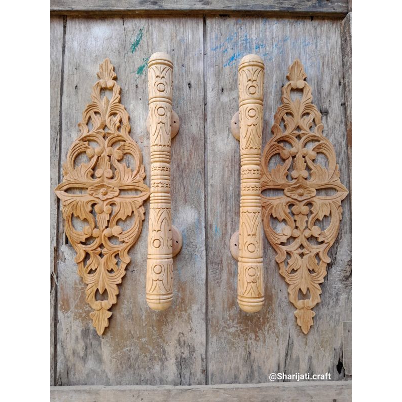 Handle pintu kayu jati