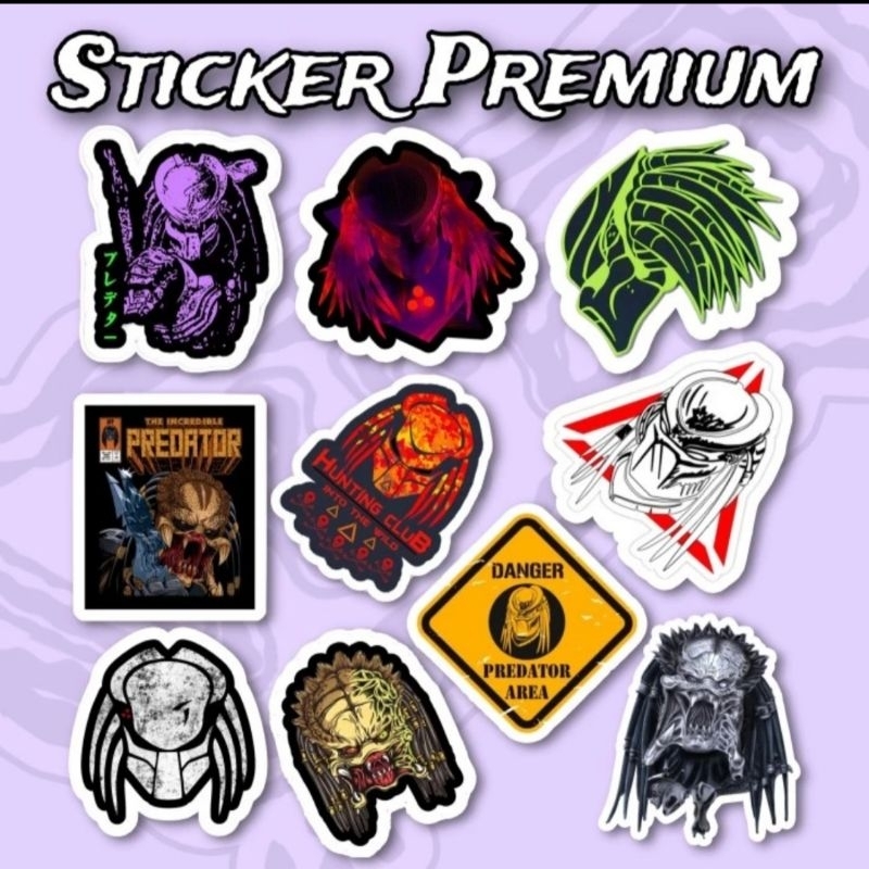 

Sticker predator Pack 10pcs Premium Waterproof