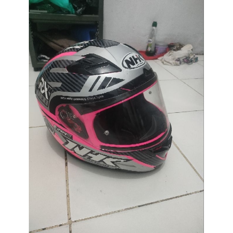 Helm NHK RX9 Full Face Pink Second