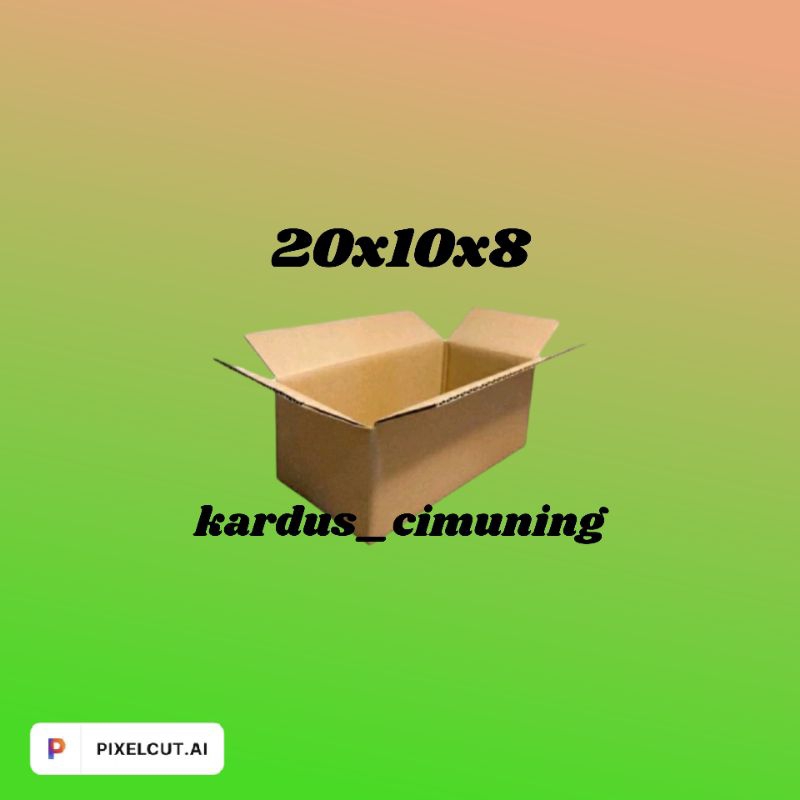 

kardus box packing 20x10x8