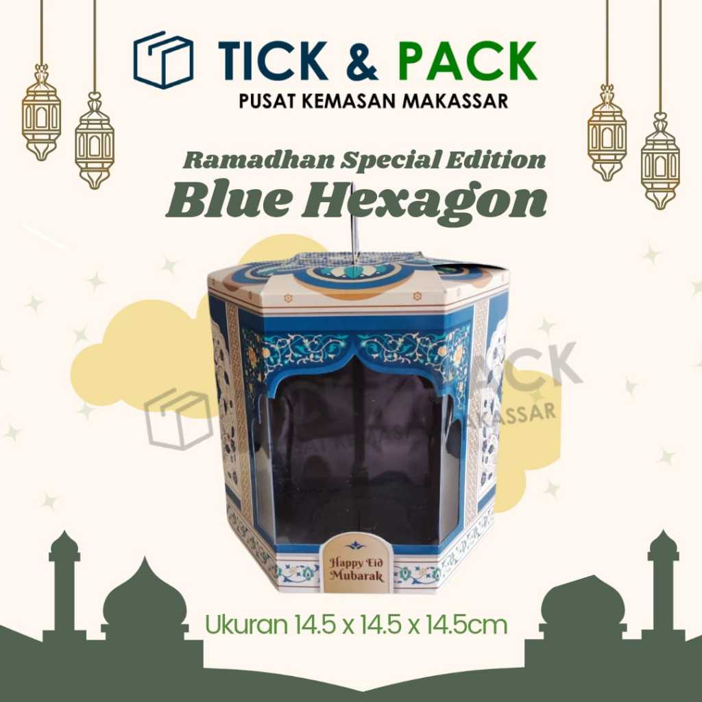 

Sale [ Isi 5 } Dus Idul Fitri Blue Hexagon Untuk 2 Toples 500 Gram Kemasan Kue Dus Kue Box Kue Packaging Kardus
