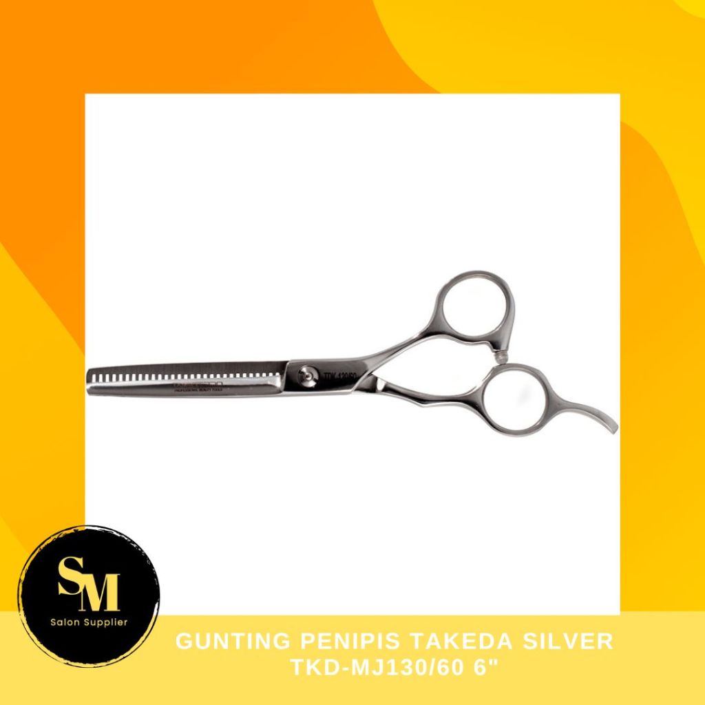 Gunting Penipis Takeda Silver TKD-MJ130/60 6" - Gunting Rambut