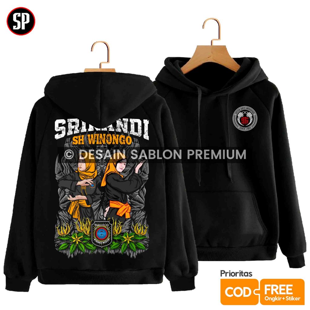 Jaket Hoodie SRIKANDI SHW WINONGO Terbaru - FREE STIKER / Kaos Lengan Panjang dan Pendek Srikandi PS