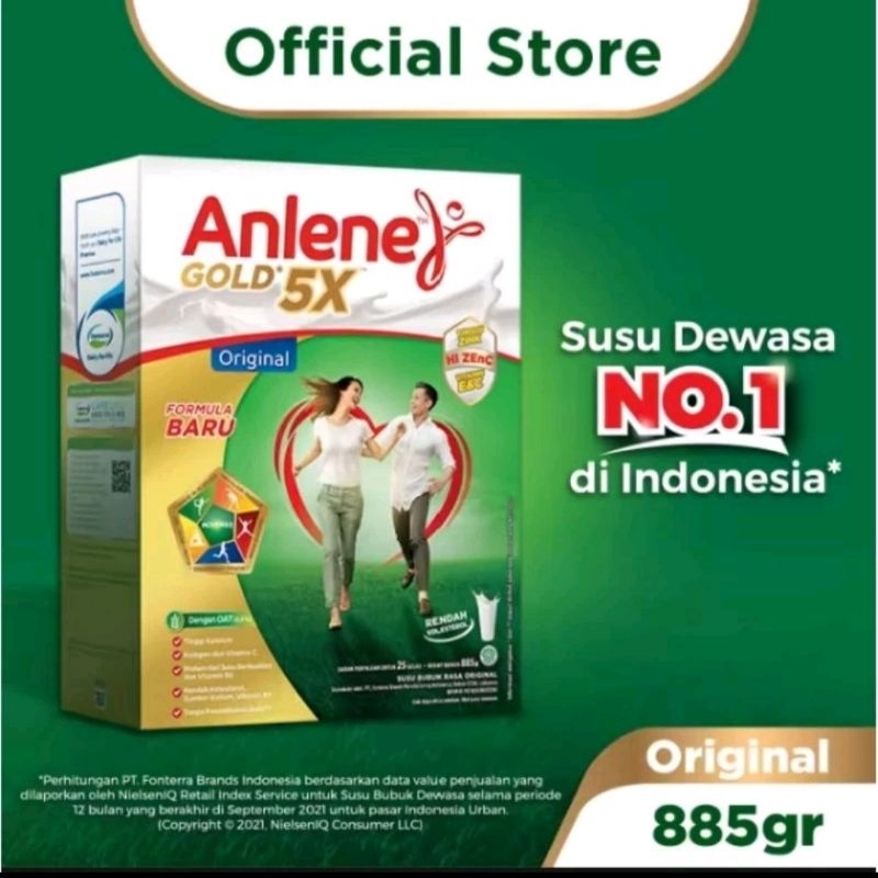 

Susu Bubuk Dewasa Anlene 885g rasa Coklat