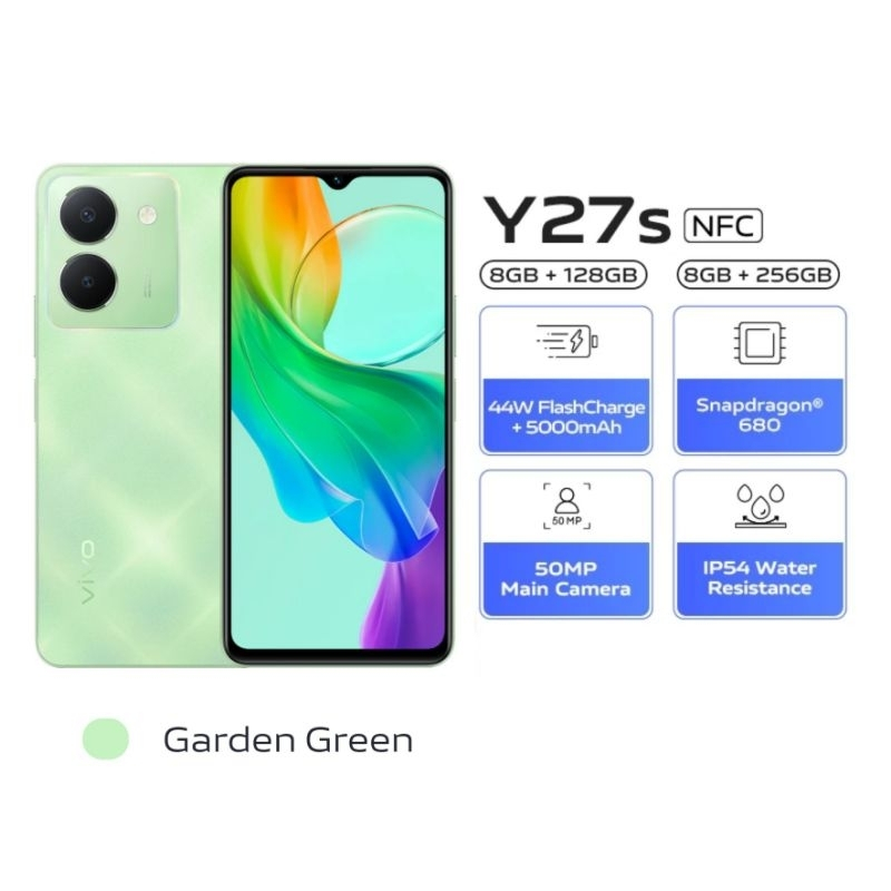 VIVO Y27s 5G NFC// RAM 8/128GB | VIVO Y27s NFC // RAM 8/256GB GARANSI RESMI VIVO INDONESIA