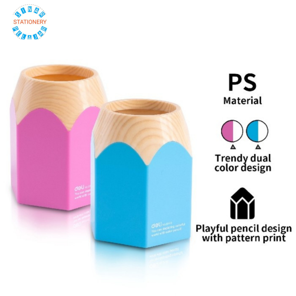 

pen holder/tempat pensil deli 9145 lucu unik